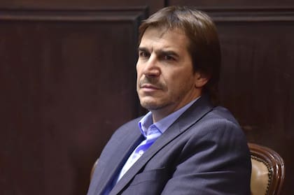 Javier Faroni, en su banca de diputado bonaerense, que ocupó hasta 2019