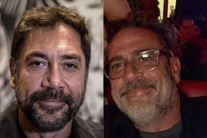 Javier Bardem y Jeffrey Dean Morgan. ¡Como dos gotas de agua! Los actores se han destacado en las series de televisión y en el cine.