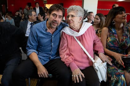 Javier Bardem y su madre, Pilar Bardem