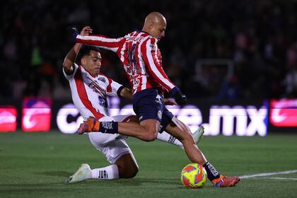 Javier "Chicharito" Hernández durante un partido de la Liga MX con el Club Guadalajara (@instagram @ch14_)