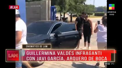 Javier García, arquero de Boca, fue a entrenar con el mismo auto en el que se vio a Valdes