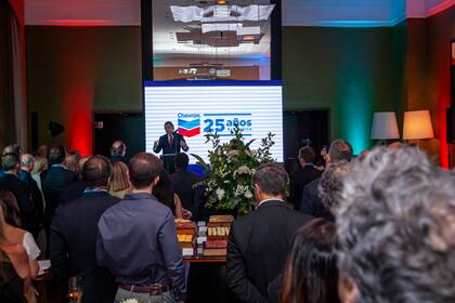 Javier La Rosa, presidente de Chevron para América Latina, en el cocktail por los 25 años de presencia de la petrolera en la Argentina