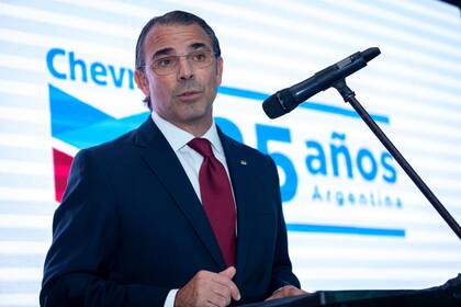 Javier La Rosa, presidente de Chevron para América Latina, en el cocktail por los 25 años de presencia de la petrolera en la Argentina, en noviembre pasado