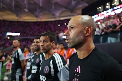 Javier Mascherano, en abril, antes de renunciar como DT de Inter Miami