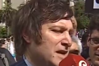 Un diputado opositor chicaneó a Milei con un video viejo del actual presidente en una marcha