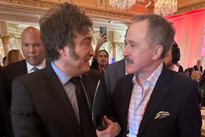 Javier Milei con Peter Lamelas, futuro embajador de Estados Unidos en la Argentina