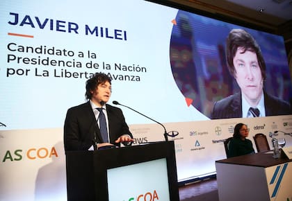 Javier Milei Council of the Americas en asociación con la Cámara Argentina de Comercio y Servicios (CAC)