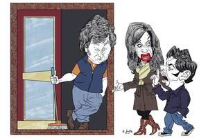 Javier Milei, Cristina Kirchner y Axel Kicillof