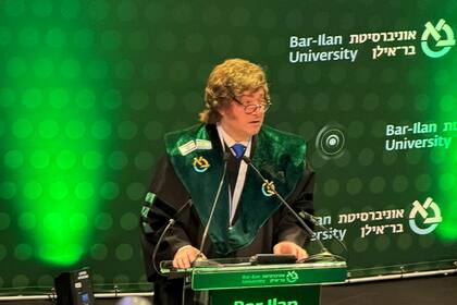 El presidente Javier Milei recibió un doctorado Honoris Causa de la Universidad Bar-Ilan de Tel Aviv