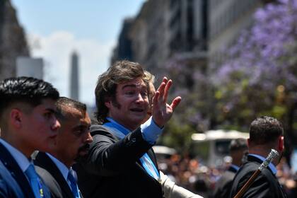 Javier Milei, durante la asunción presidencial Eliana Obregón / Télam