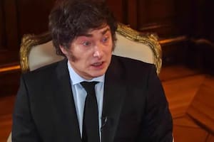 Javier Milei durante la entrevista con Luis Majul en El Observador FM 107.9