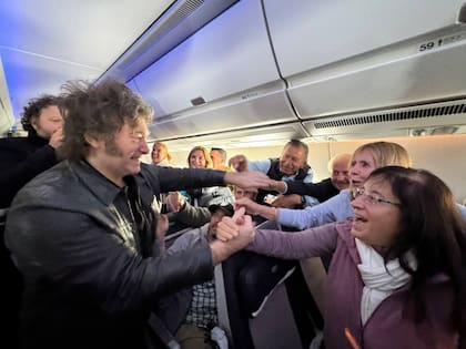 Javier Milei, durante una gira al exterior