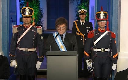 Javier Milei el 9 de mayo del 2024 en la firma del Pacto de Mayo en Tucumán