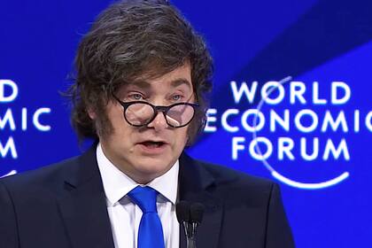 Javier Milei, en Davos