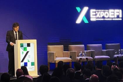 Javier Milei en ExpoEFI