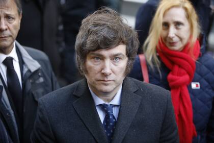 Javier Milei en el acto por el aniversario número 29 del atentado a la AMIA