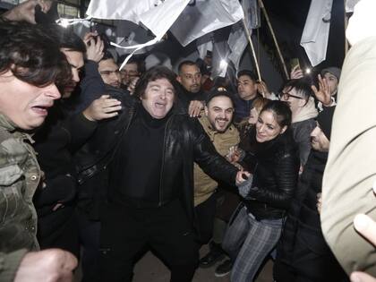 Javier Milei, en el Porvenir, en junio de 2022