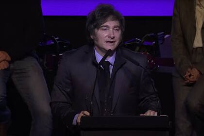 Javier Milei en Junín durante la presentación de candidatos nacionales por la provincia de Buenos Aires de la LLA