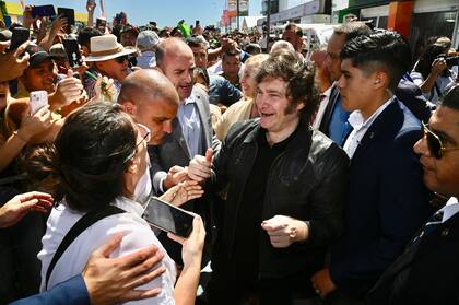 Javier Milei en la Expoagro