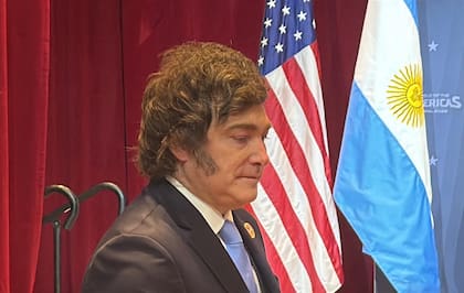 Javier Milei, en la cumbre convocada por Donald Trump en Miami.