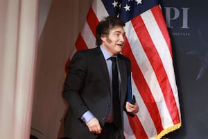 Javier Milei, en la gala de Donald Trump en Mar-a-Lago, Florida, el 14 de noviembre de 2024