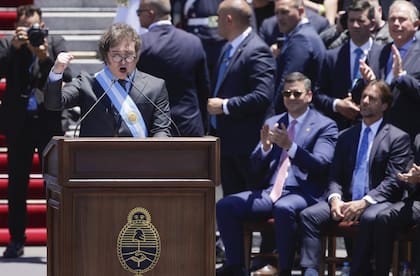 Javier Milei, en su encendido discurso al asumir
