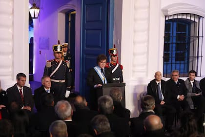 Javier Milei en Tucumán, en 2024