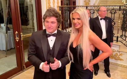 Javier Milei, en un evento en Mar-a-Lago, en abril pasado, en Palm Beach.