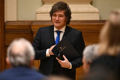Javier Milei fue uno de los firmantes del decreto que determinó la reestructuración del Ministerio (AFP)