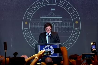 Javier Milei habló desde el búnker de La Libertad Avanza