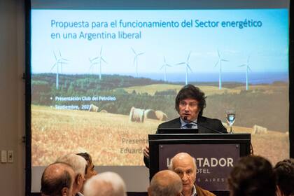 Javier Milei habló frente a los empresarios petroleros