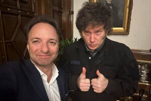 Javier Milei junto a Miguel Boggiano