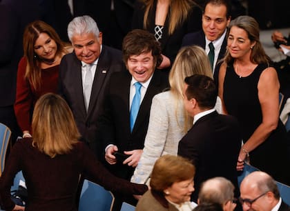 Javier Milei junto a su hermana, Karina