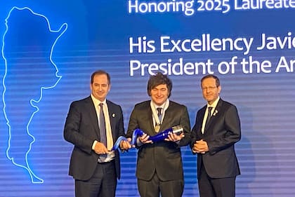 Javier Milei recibe el premio Génesis en Israel