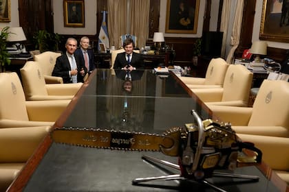 Javier Milei recibió al empresario Maurice Ostro