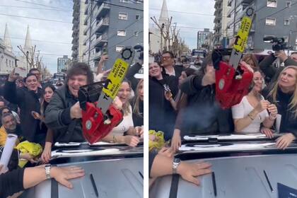 Javier Milei sacó una motosierra china en plena campaña electoral