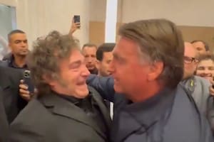 Milei se reunió con Bolsonaro y vieron juntos el partido de Brasil