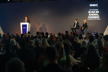 Javier Milei se presentó en el Coloquio de IDEA, en Mar del Plata, en 2024