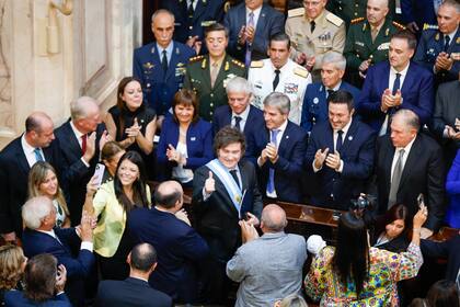Javier Milei, su gabinete y los ministros de la Corte