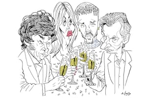 Javier Milei, Wanda Nara, Mauro Icardi y Mauricio Macri