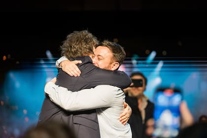 Javier Milei y Agustín Laje en La Derecha Fest, en Córdoba