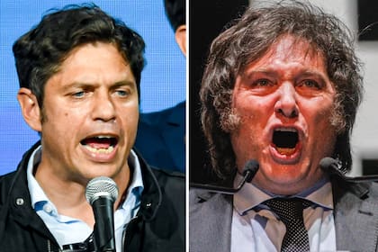 Javier Milei y Axel Kicillof
