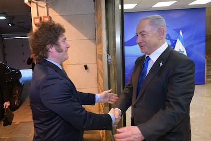 Javier Milei y Benjamin Netanyahu, durante la primera visita del presidente argentino a Israel