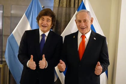 Javier Milei y Benjamín Netanyahu, en septiembre del año pasado