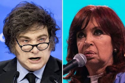 Javier Milei y Cristina Kirchner