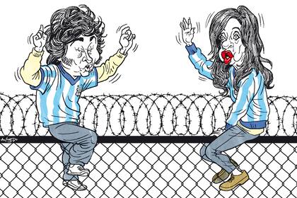 Javier Milei y Cristina Kirchner