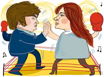 Javier Milei y Cristina Kirchner