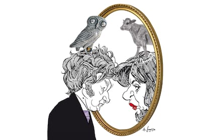 Javier Milei y Cristina Fernández de Kirchner