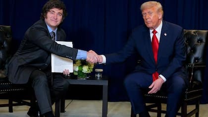 Javier Milei y Donald Trump en el encuentro que mantuvieron en las Naciones Unidas