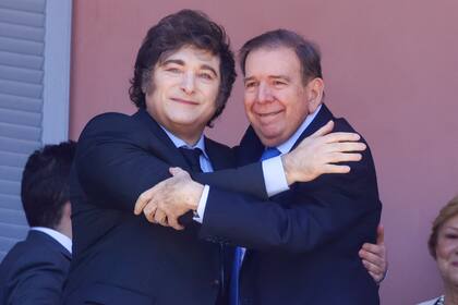 Javier Milei y Edmundo González Urrutia
